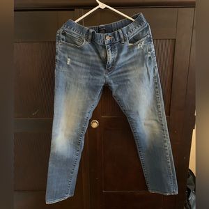 Men’s J Crew slim straight fit Driggs jeans